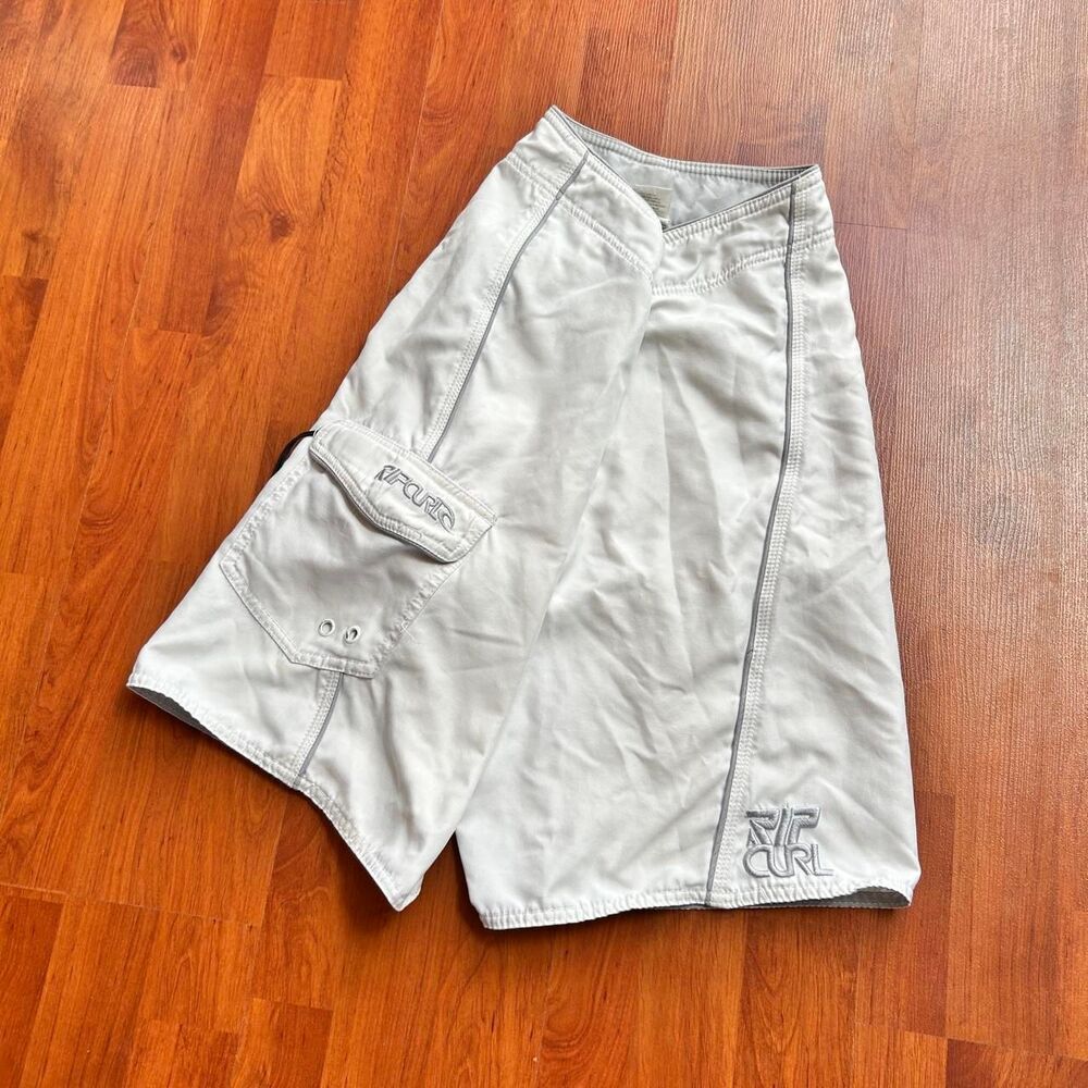 Ripcurl y2k vtg 00s baggy spellout surfwear core boardshorts